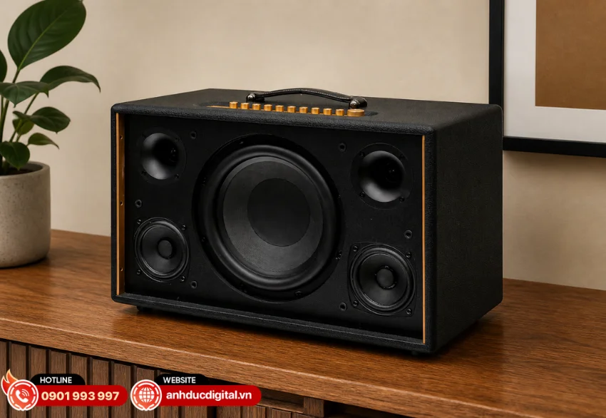 Kadma KS88 được trang bị hệ thống loa 2.1 với tổng cộng 5 củ loa