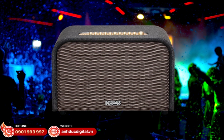 Loa Acnos Acoustic 3 Compact sở hữu thiết kế thùng gỗ bọc da