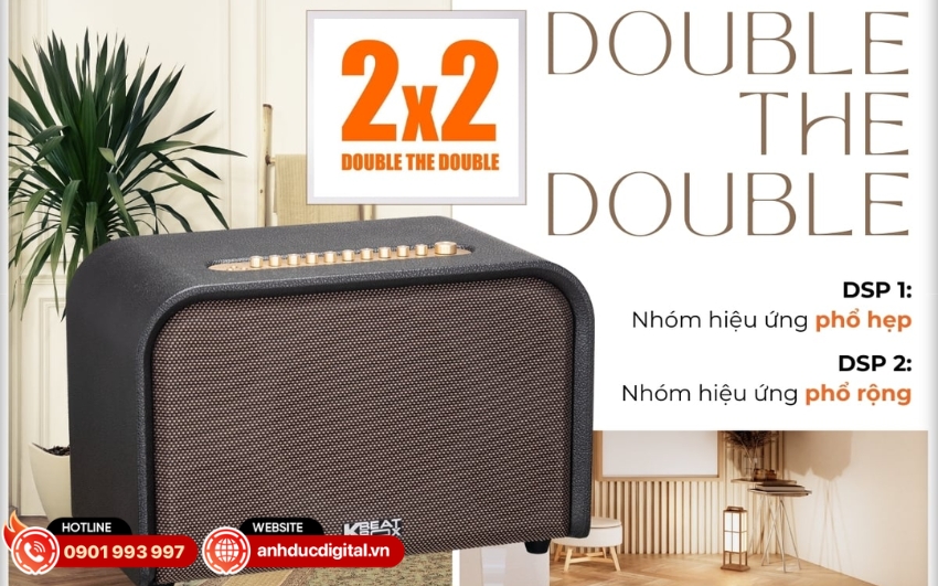 Loa Acoustic 3 Compact được trang bị hệ thống xử lý 2 chip DSP