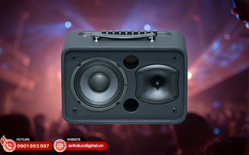 Acnos CS160 Pro trang bị loa bass 16cm (6.5") kết hợp cùng loa treble