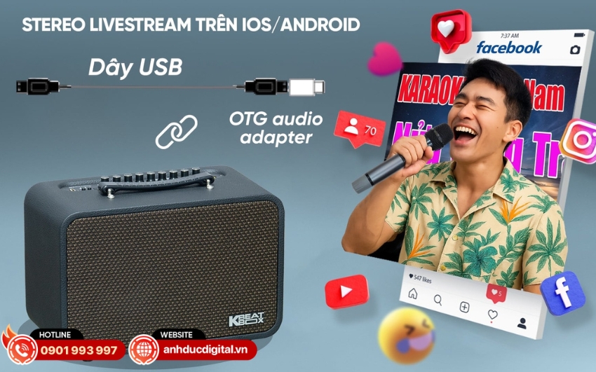 CS160 Pro hỗ trợ livestream stereo trên iOS và Android