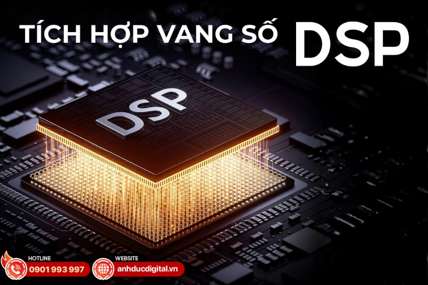 Vang số DSP tích hợp trên Acnos CS201 Plus giúp xử lý âm thanh chính xác