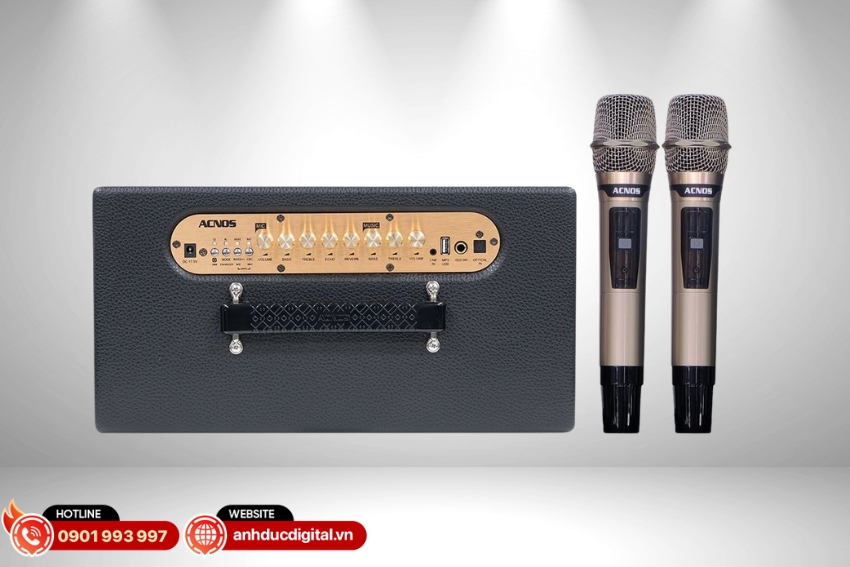 Acnos CS201 Plus có cổng kết nối đa dạng, tiện dụng