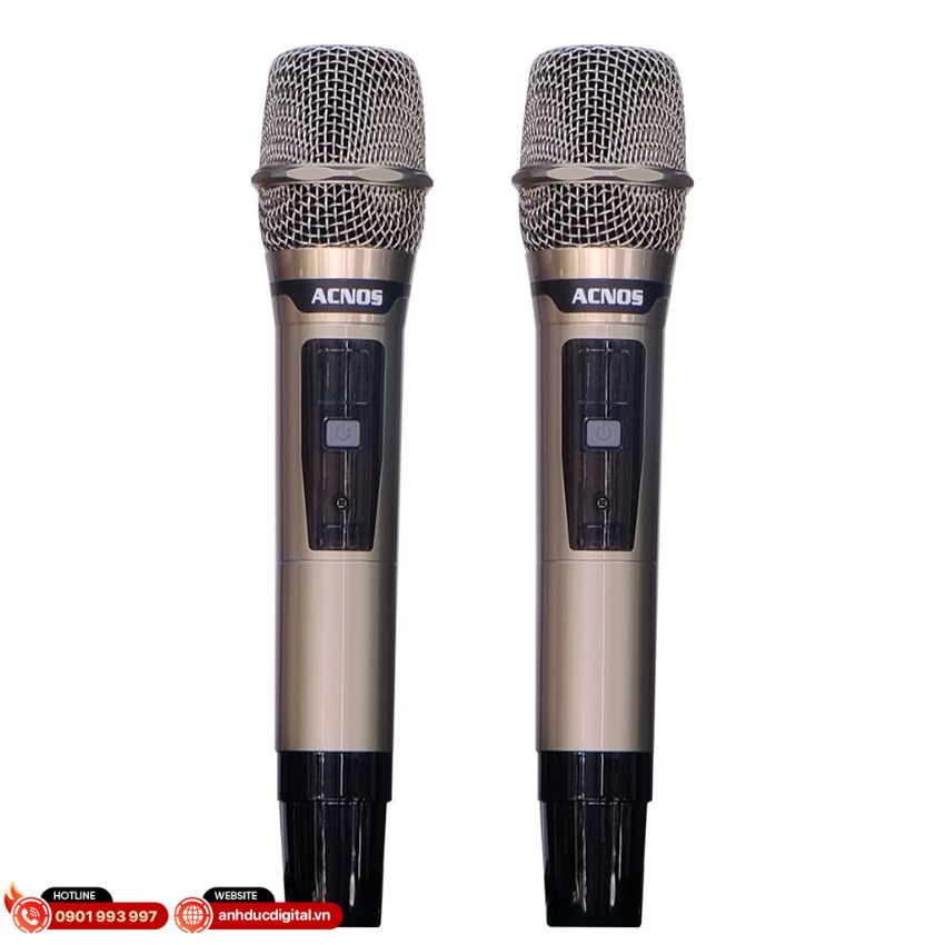 Micro không dây của loa acnos cs3600 pro