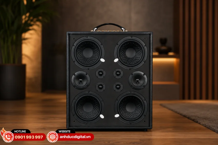 Acnos CS550 Gen2 sở hữu hệ thống âm thanh gồm 10 loa trong một