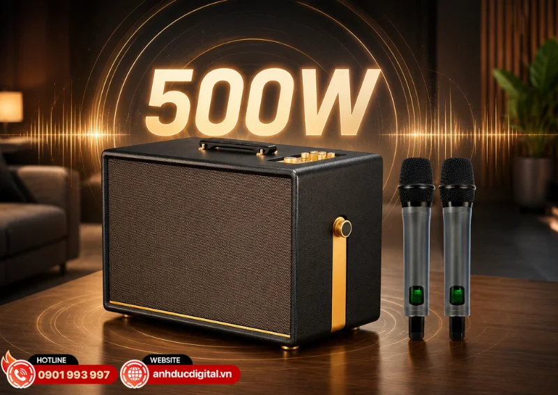 Acnos D'Auris 500 sở hữu công suất thực lên đến 500W RMS