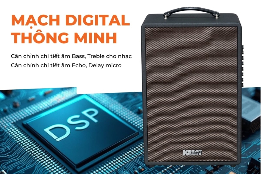 Loa Acnos Symphony sử dụng mạch Digital th&ocirc;ng minh