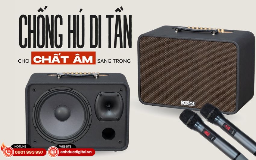 Loa Acnos CS250PRO có công nghệ chống hú di tần