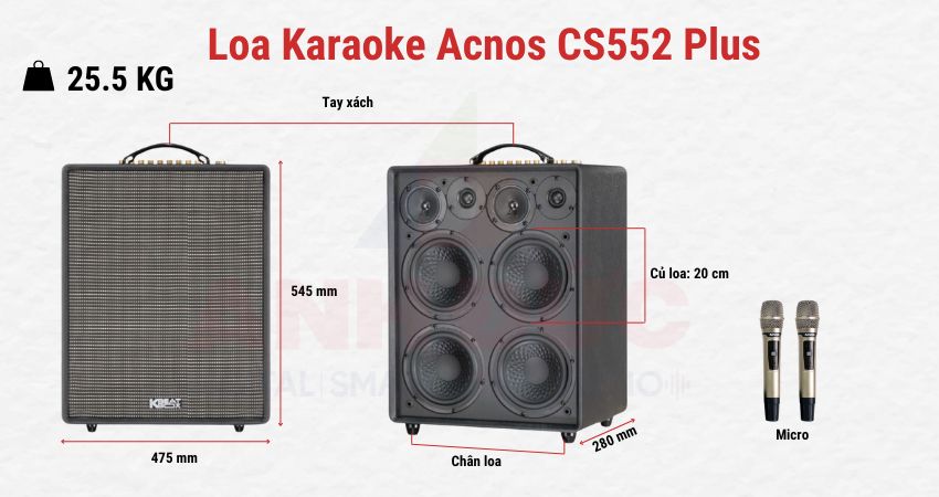 Loa Acnos CS552 Plus