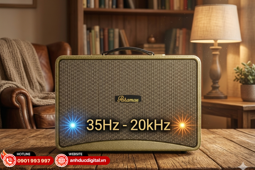 Loa Paramax Art 88 c&oacute; dải tần rộng từ 35Hz đến 20kHz