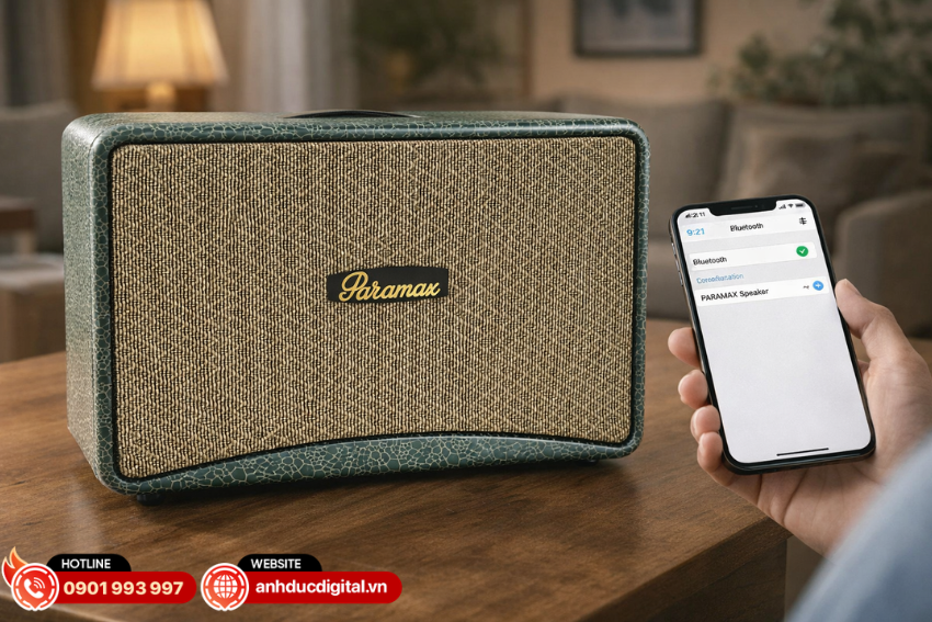 Loa Paramax Art 88 được trang bị nhiều cổng kết nối hiện đại