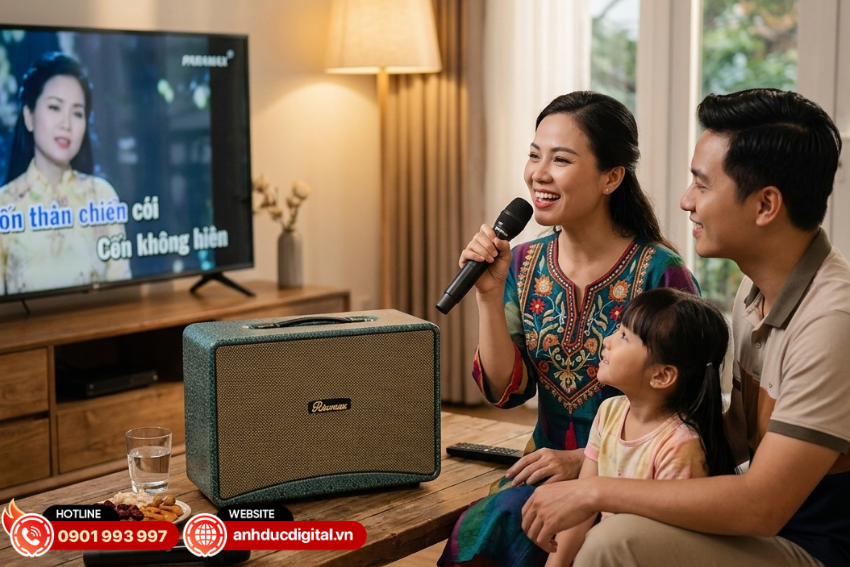 Paramax Art 88 đi k&egrave;m 2 micro kh&ocirc;ng d&acirc;y&nbsp;gi&uacute;p người d&ugrave;ng c&oacute; thể h&aacute;t karaoke