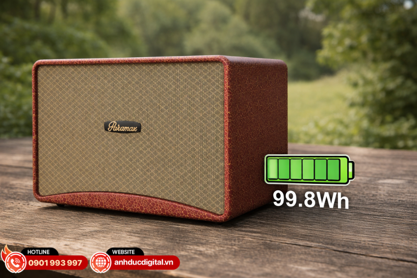 Loa Paramax Art 88 sử dụng pin Lithium dung lượng 99.8Wh