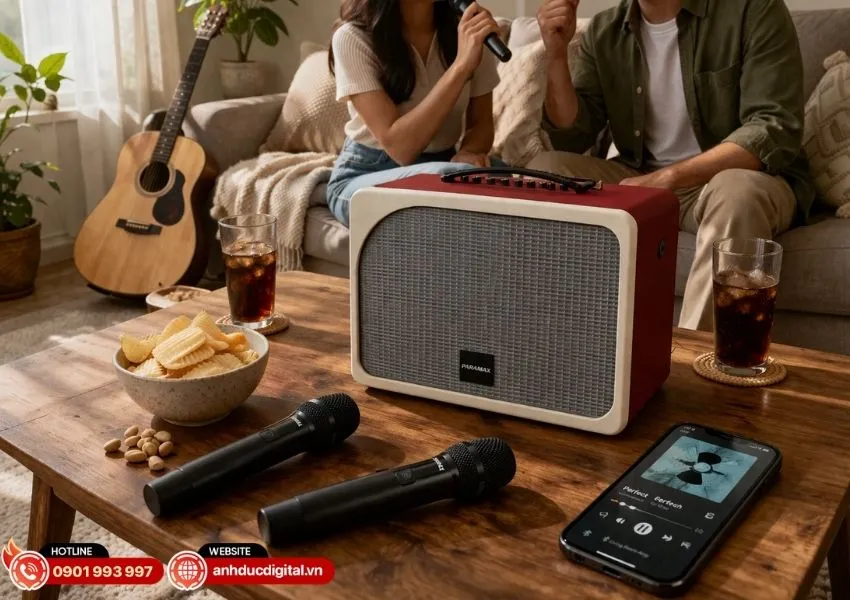 Thiết kế loa x&aacute;ch tay Paramax Evox Max sang trọng hiện đại