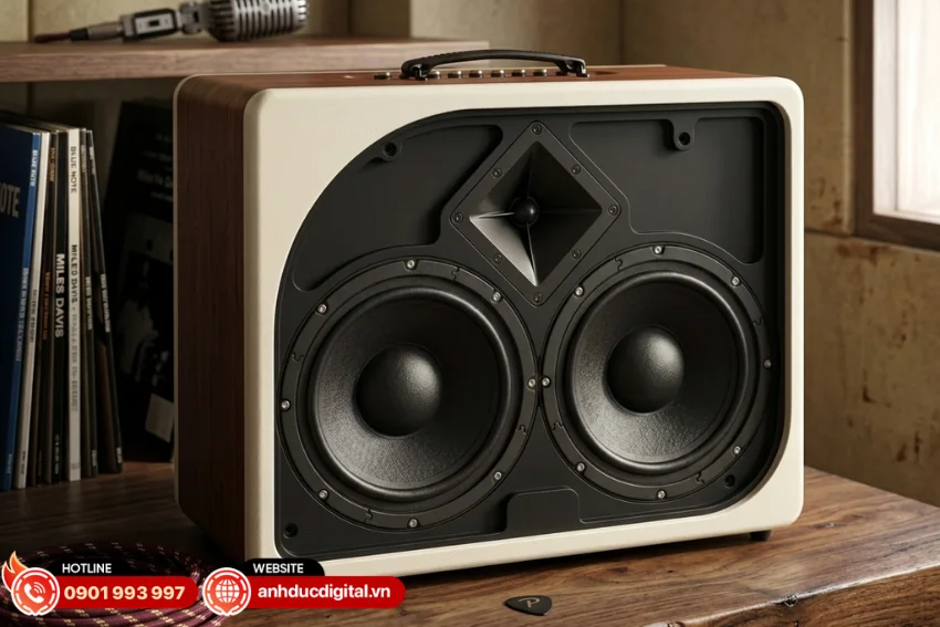 Loa Paramax Evox được trang bị cấu h&igrave;nh 2 đường tiếng với 3 củ loa