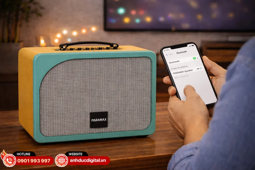 Paramax Evox được trang bị đầy đủ c&aacute;c chuẩn kết nối hiện đại