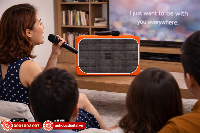 Loa Paramax Sono Max đi k&egrave;m 2 micro kh&ocirc;ng d&acirc;y UHF