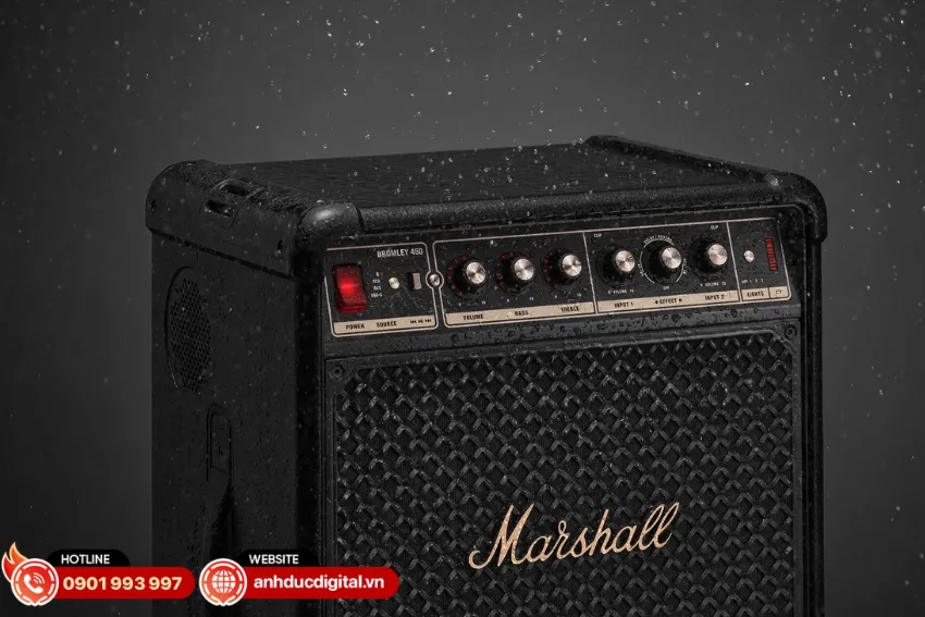 Marshall Bromley 450 c&oacute; khả năng chống bụi v&agrave; nước bắn hiệu quả