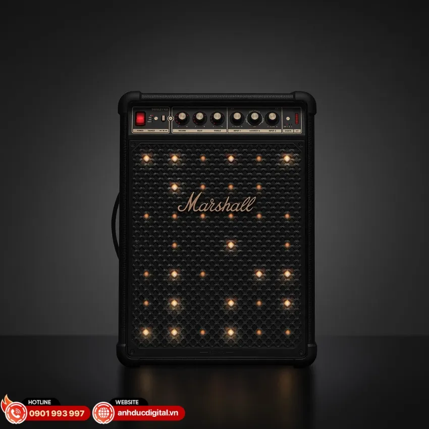 Marshall Bromley 450 t&iacute;ch hợp hệ thống đ&egrave;n LED s&acirc;n khấu với nhiều chế độ &aacute;nh s&aacute;ng sinh động