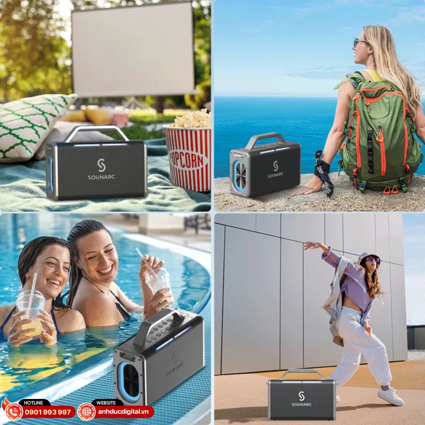 Ứng dụng của loa karaoke kháng nước SOUNARC K2