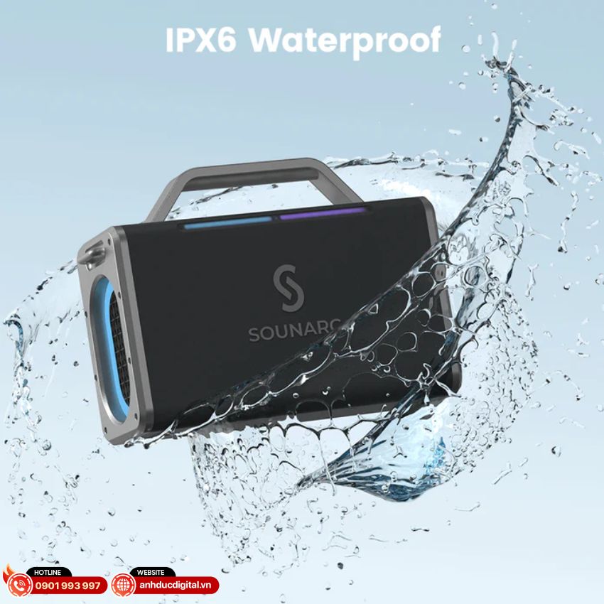 Loa karaoke SOUNARC K2 được trang bị chống nước IPX6 đỉnh cao