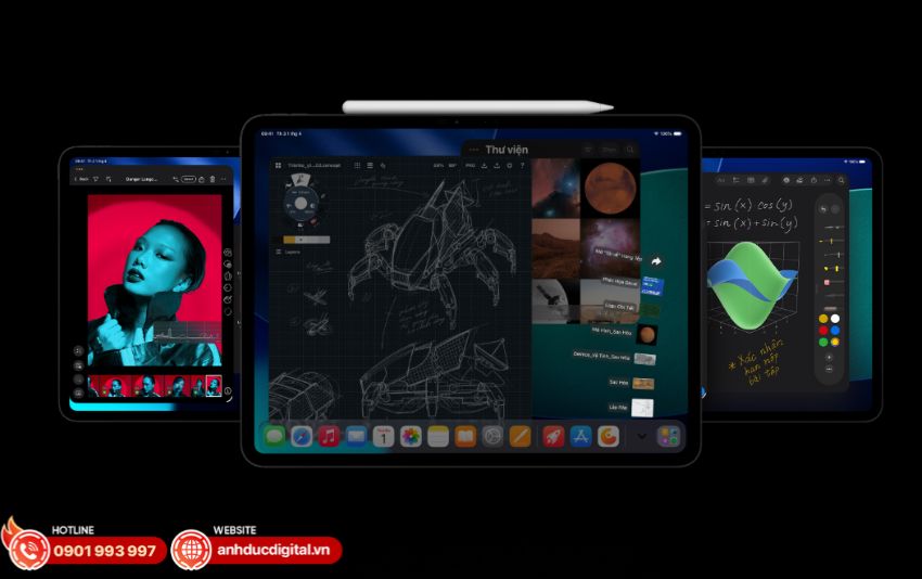 Camera iPad Pro M5 12MP quay 4K HDR