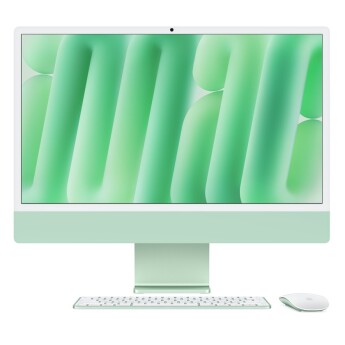 iMac 24 inch 2024 | M4 10-Core CPU/ 10‑core GPU| RAM 16GB / 512GB SSD | Green (Chính hãng)