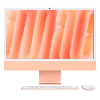 iMac 24 inch 2024 | M4 8-Core CPU/ 8‑core GPU| RAM 16GB / 256GB SSD | Orange (Chính hãng)