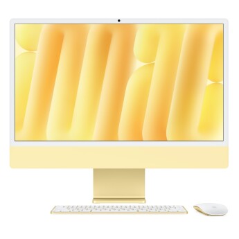 iMac 24 inch 2024 | M4 10-Core CPU/ 10‑core GPU| RAM 16GB / 512GB SSD | Yellow (Chính hãng)