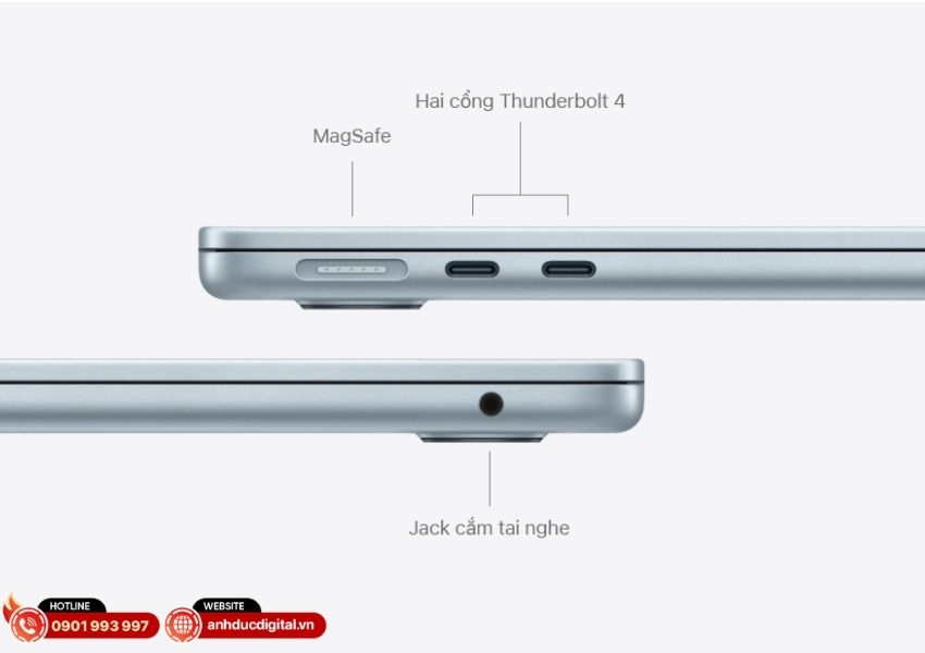 Cổng sạc MagSafe v&agrave; thời lượng pin MacBook Air M5