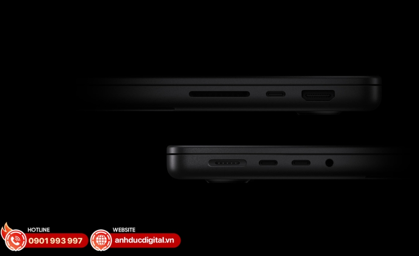 MacBook Pro 14 M5 có hệ thống kết nối linh hoạt