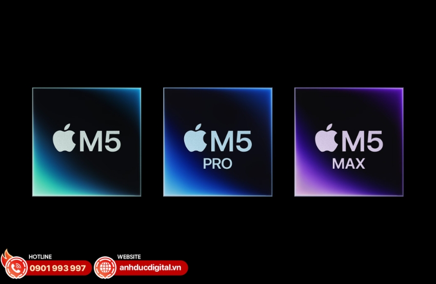 MacBook Pro M5 Max trang bị chip Apple M5 Max mạnh mẽ