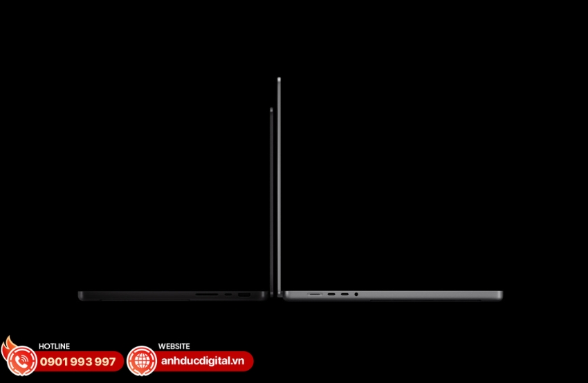 MacBook Pro M5 Max cung cấp nhiều cổng kết nối hiện đại