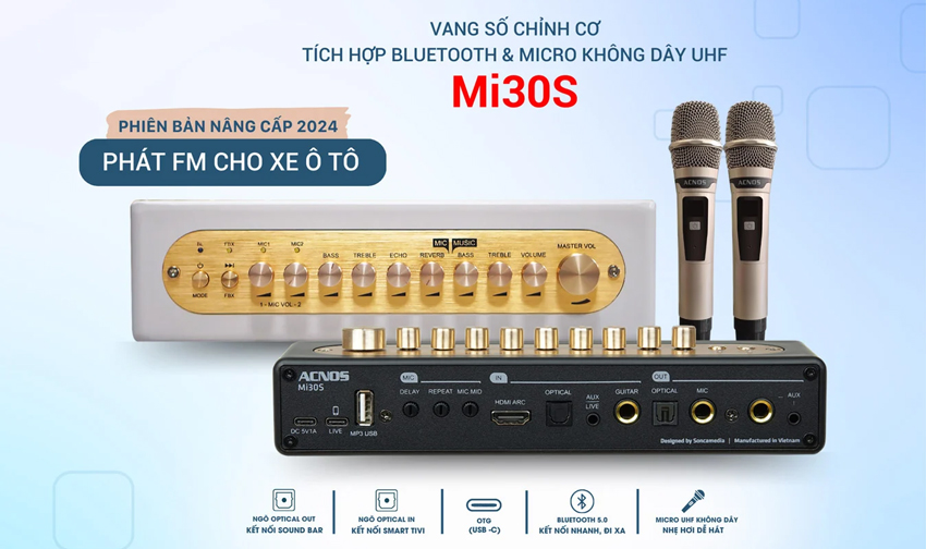 Kết nối đài FM để hát karaoke ngay trên ô tô