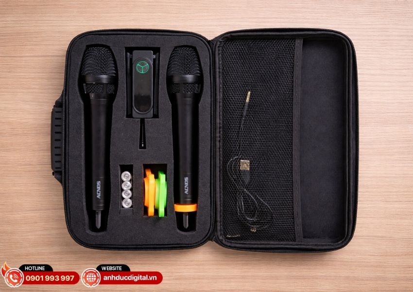 kết nối micro Acnos Mi30X với loa Soundbar v&agrave; loa Bluetooth