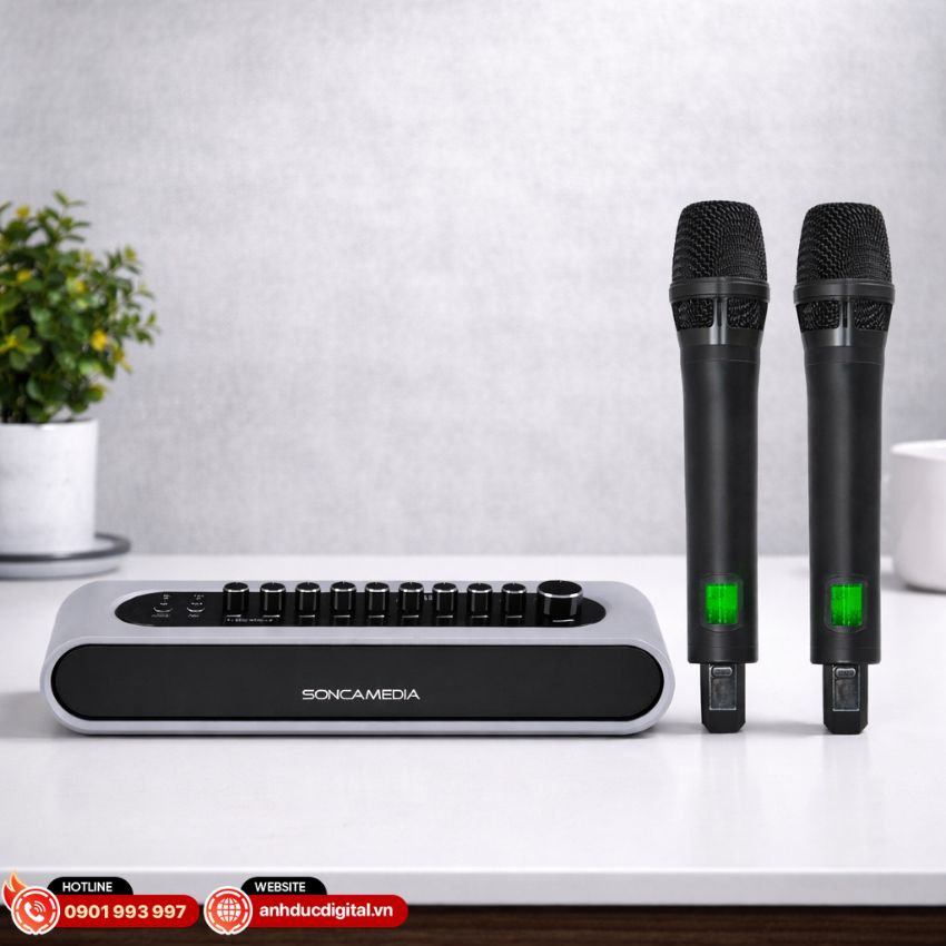 Vang số Acnos Mi36 t&iacute;ch hợp DSP v&agrave; Plate Reverb chuy&ecirc;n nghiệp