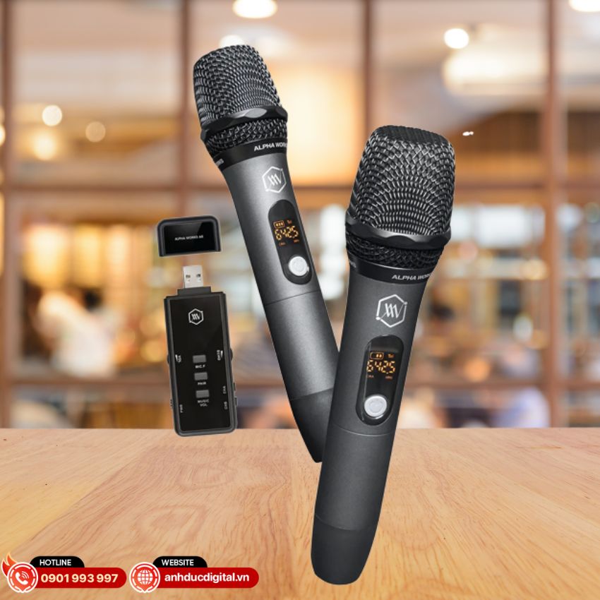 Micro không dây Alpha Works A6 và đầu thu