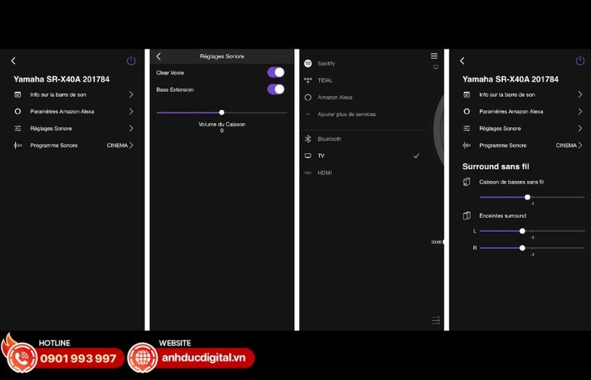 SR-X40A tích hợp các chế độ âm thanh thông minh
