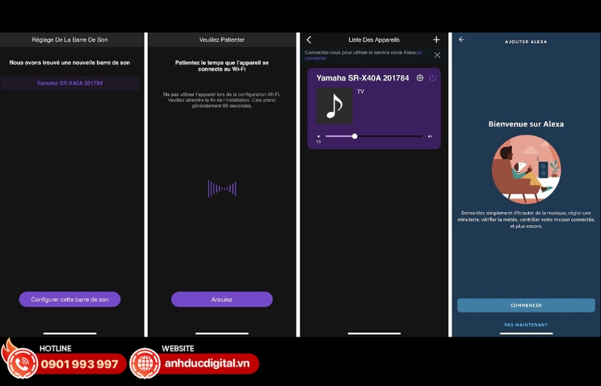 Loa Soundbar Yamaha SR-X40A kết nối không dây đa dạng