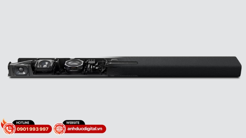 Yamaha SR-X50A được thiết kế tối ưu cho âm thanh chân thực