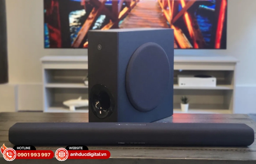 Soundbar Yamaha SR-B40A có tổng công suất 200W