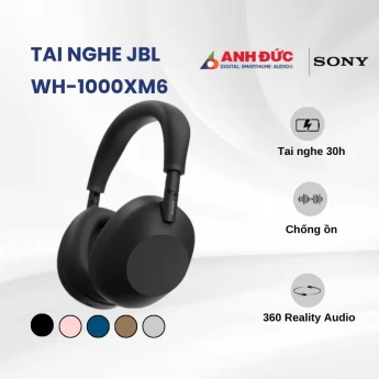 Tai nghe Sony WH-1000XM6 | Black (Chính hãng)