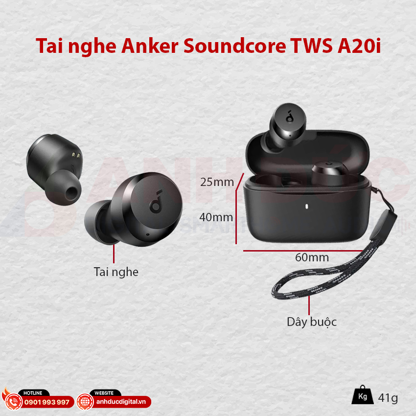 Tai nghe Anker Soundcore TWS A20i 20