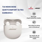 Tai nghe Bose QuietComfort Ultra Earbuds II | White Smoke (Chính hãng)