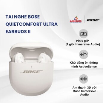 Tai nghe Bose QuietComfort Ultra Earbuds II | White Smoke (Chính hãng)