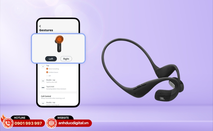 JBL Endurance Pace có thể tùy chỉnh trên ứng dụng JBL Headphones