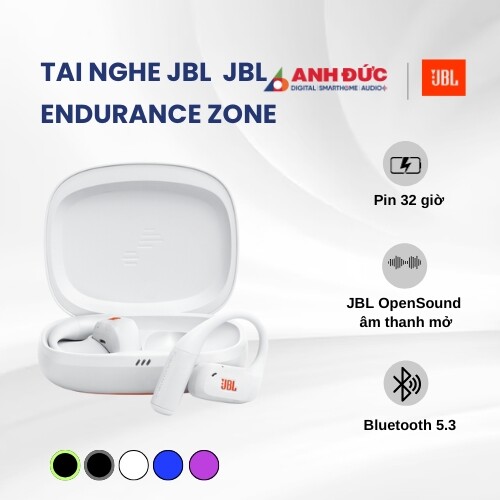Tai nghe JBL Endurance Zone | White (Chính hãng)