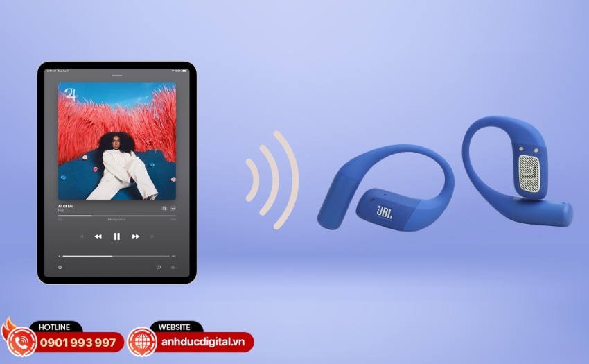 JBL Endurance Zone hỗ trợ ghép nối với tối đa 2 thiết bị cùng lúc