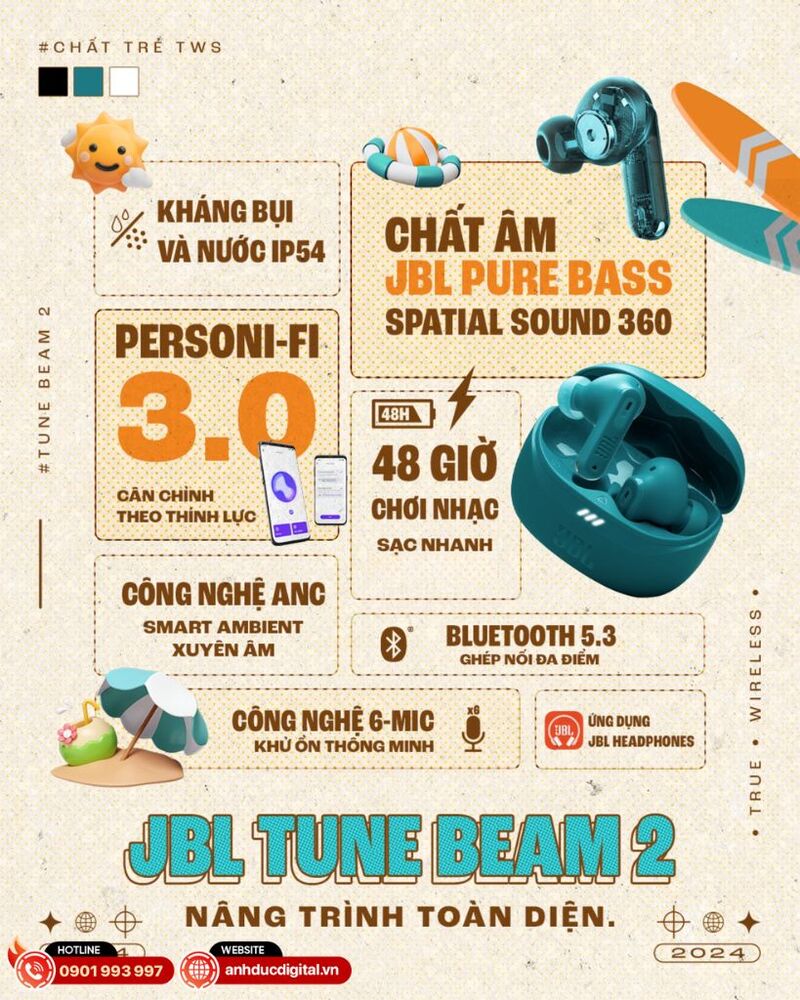Tai nghe JBL Tune Beam 2 Black (2)