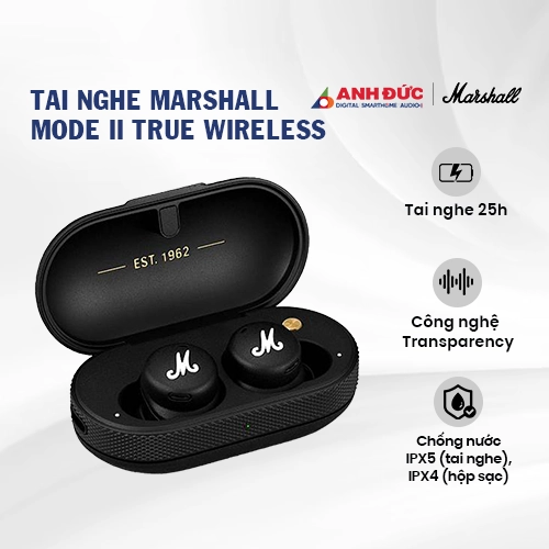 Tai nghe Marshall Mode II True Wireless (Chính Hãng)